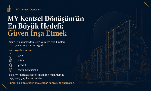 MY Kentsel Dönüşüm’ün En Büyük Hedefi: Güven İnşa Etmek